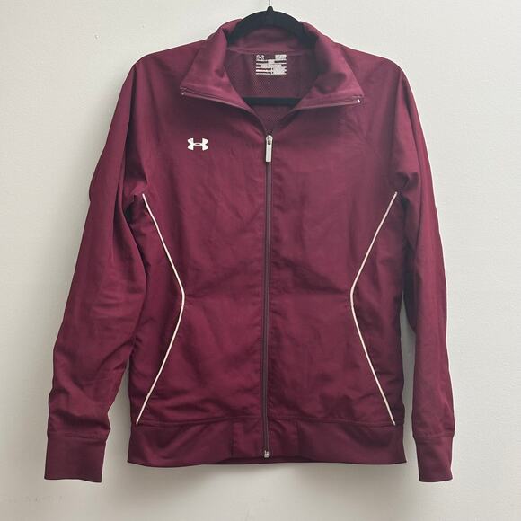 Under Armour Lightweight Zipper Retro Windbreaker Track Jacket Womens Size Small - Picture 1 of 8